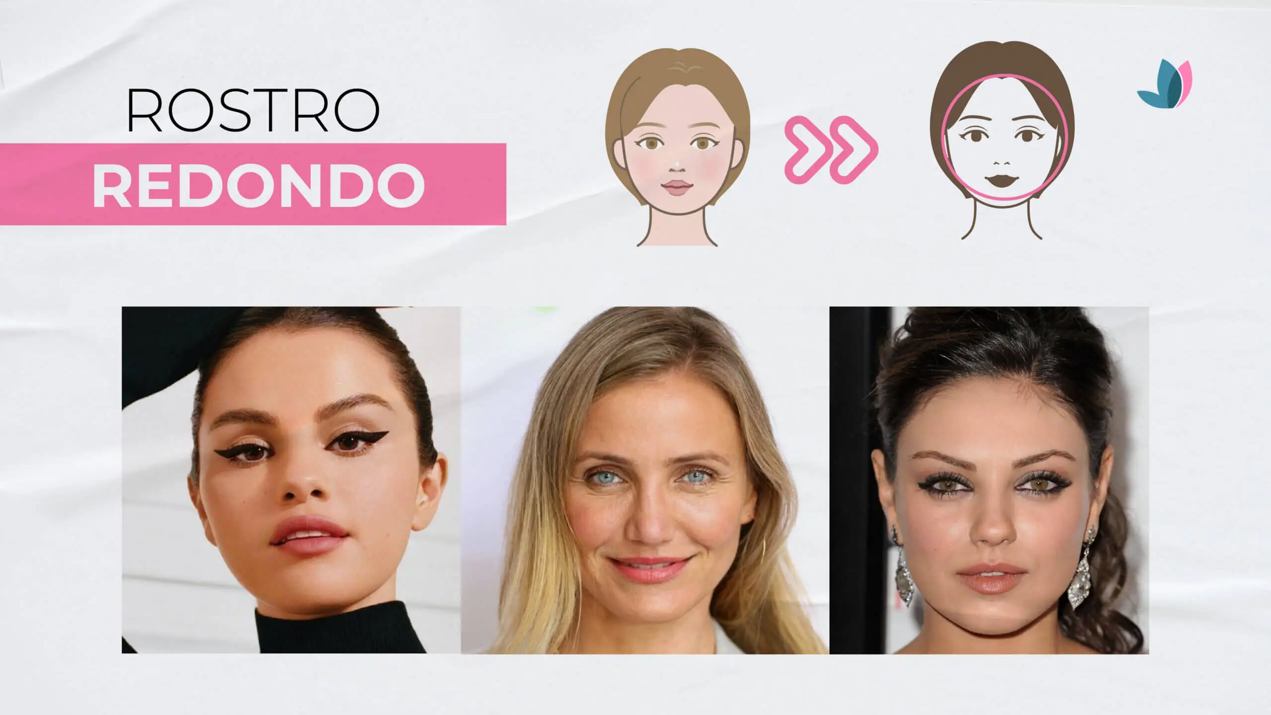 Celebridades con rostro redondo.