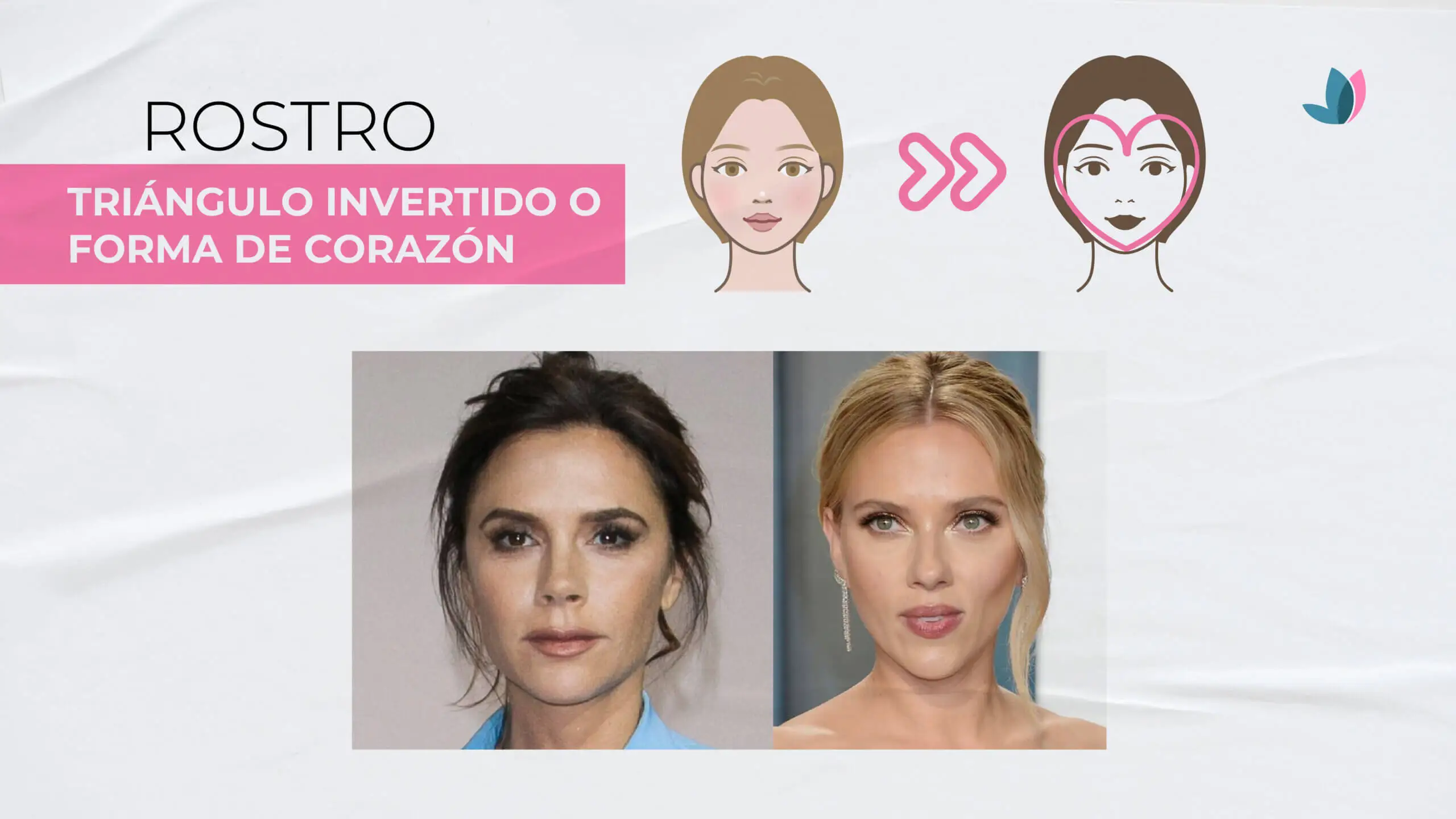 Celebridades con rostro triángulo invertido.